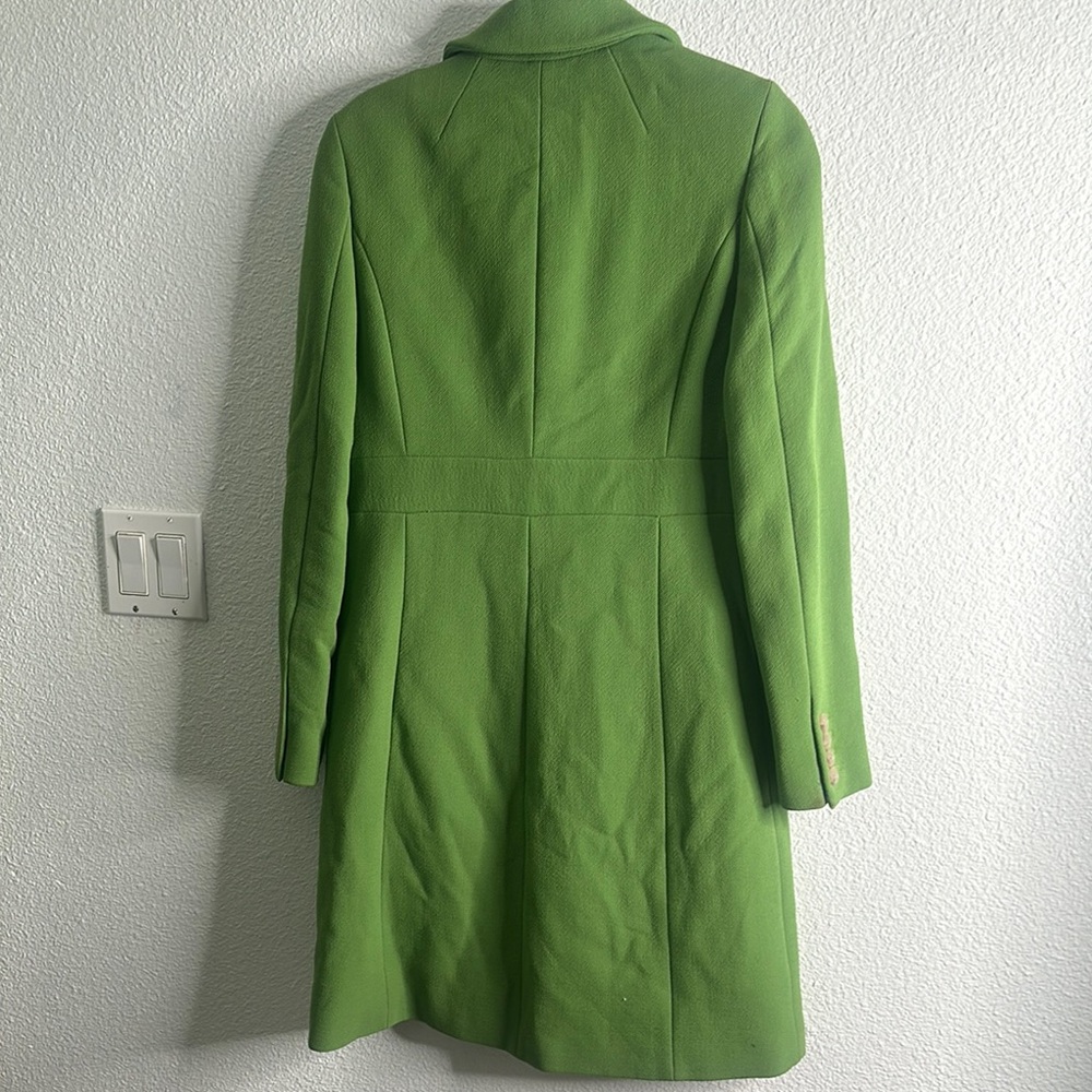 J crew vintage Green wool Women's Coat size 6 - Picture 9 of 13